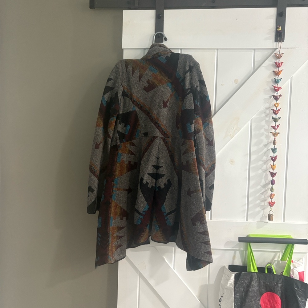 American Rag Aztec Print Coat - Picture 3 of 5